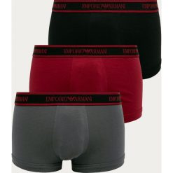 Emporio Armani - Bokserki (3-pack). Czarne bokserki męskie Emporio Armani, s, bez wzorów, z elastanu. Za 219,90 zł.
