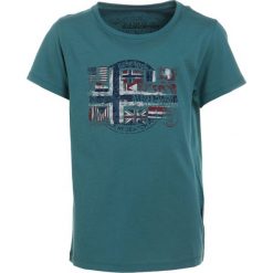 Napapijri SEY Tshirt z nadrukiem dark green. Zielone t-shirty męskie z nadrukiem Napapijri, z bawełny. Za 129,00 zł.