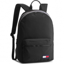 Plecak TOMMY HILFIGER - Sport Mix Backpack AM0AM04253 002. Czarne torby męskie skórzane TOMMY HILFIGER, bez wzorów, z materiału, sportowe. Za 449,00 zł.
