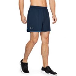 Spodenki sportowe męskie: Under Armour Spodenki męskie QUALIFIER 5” WOVEN SHORT granatowe r. M (1289626-408)