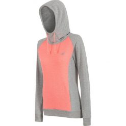 Bluza damska BLD003 - jasny szary melanż. Szare bluzy sportowe damskie marki 4f, na lato, l, melanż, z bawełny, z kapturem. W wyprzedaży za 129,99 zł.
