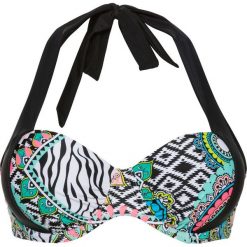 Bikini: Biustonosz bikini na fiszbinach bonprix czarno-biało-kolorowy