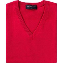 Sweter FABRIZIO SWTR000133. Czerwone swetry męskie Giacomo Conti, na zimę, m, bez wzorów, z bawełny, bez kołnierzyka, bez kaptura. Za 149,00 zł.