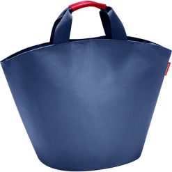 Shopper bag damskie: Shopper bag w kolorze granatowym – 60 x 42 x 13 cm
