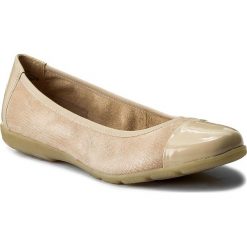 Baleriny CAPRICE - 9-22152-20 Beige Rep Comb 411. Brązowe baleriny damskie zamszowe Caprice. W wyprzedaży za 149,00 zł.