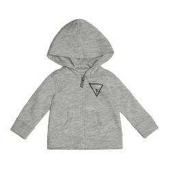 Bluza Z Kapturem. Czerwone bluzy niemowlęce Guess Kids, bez wzorów, z bawełny, z długim rękawem, długie, z kapturem. Za 97,00 zł.