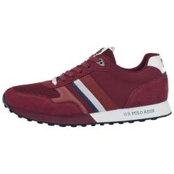 U.S. Polo Assn. Tenisówki Męskie Julius 45 Bordowe. Czerwone trampki męskie U.S. Polo Assn., bez wzorów, bez zapięcia. Za 369,00 zł.