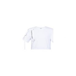 Topy damskie: CROP TOP white heavy plastic.