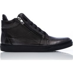 Sneakersy srebrzysto-czarne. Czarne sneakersy damskie Arturo Vicci, ze skóry. Za 139,50 zł.