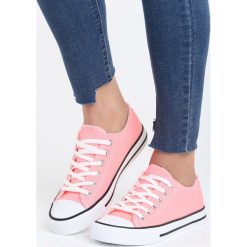 Różowe Neonowe Trampki Tyren. Różowe trampki i tenisówki damskie marki Born2be, przed kostkę, na sznurówki. Za 34,99 zł.