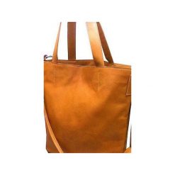 Torba skórzana duża Hobo camel z pasem. Pomarańczowe torebki klasyczne damskie Pracownia6-9, bez wzorów, ze skóry, duże, bez dodatków. Za 300,00 zł.