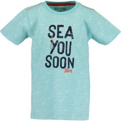 Blue Seven - T-shirt dziecięcy 92-128 cm. Zielone t-shirty chłopięce Blue Seven, bez wzorów, z bawełny, bez rękawów. Za 49,90 zł.