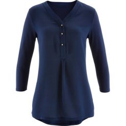 Bluzki damskie: Bluzka shirtowa bonprix ciemnoniebieski