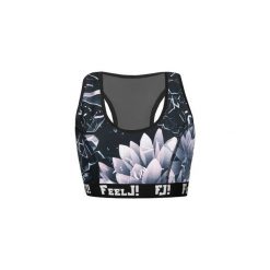 TOP PUSH-UP LILY. Czarne topy damskie Feelj!, s, bez wzorów, z dzianiny, bez kołnierzyka. Za 139,00 zł.
