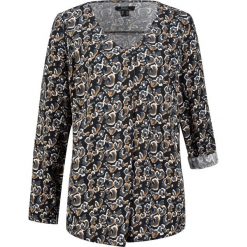 Tunika w cętki leoparda bonprix czarny - leo z nadrukiem. Czarne tuniki damskie bonprix, z nadrukiem. Za 27,99 zł.