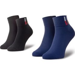 Zestaw 2 par niskich skarpet męskich LEVI'S® - 37157-0455 Blue. Niebieskie skarpetki męskie bez wzorów, z elastanu. Za 39,00 zł.