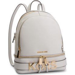Plecak MICHAEL MICHAEL KORS - Rhea Zip 30H8GEZB8L Optic White. Białe plecaki damskie marki MICHAEL Michael Kors, bez wzorów, ze skóry. Za 1569,00 zł.