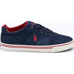 Polo Ralph Lauren - Buty. Niebieskie buty sportowe męskie marki Polo Ralph Lauren, ze skóry, na sznurówki. Za 399,90 zł.
