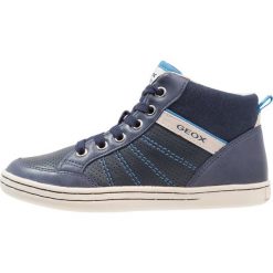 Geox GARCIA BOY Tenisówki i Trampki wysokie navy/light blue. Niebieskie tenisówki męskie Geox, z materiału. Za 349,00 zł.