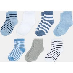 Blukids - Skarpetki dziecięce (7-pack). Szare skarpetki chłopięce Blukids, bez wzorów, z elastanu. Za 39,90 zł.