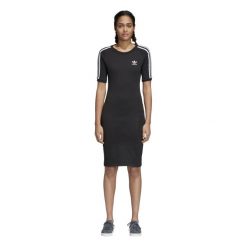 SUKIENKA ADIDAS ORIGINALS CZARNA CY4748. Czarne sukienki damskie marki Adidas, bez wzorów, bez kołnierzyka, bez rękawów. Za 169,00 zł.