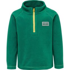 Bluza polarowa w kolorze zielonym. Zielone bluzy niemowlęce Legowear, bez wzorów, z materiału, bez rękawów, bez kaptura. W wyprzedaży za 49,95 zł.