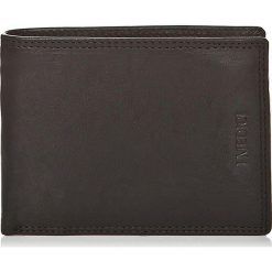 Portfele damskie: Skórzany portfel w kolorze czarnym – 13 x 9,5 x 2 cm