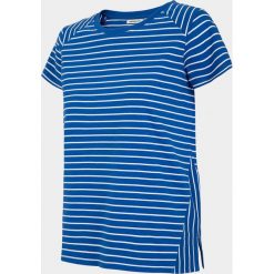 T-shirt damski TSD605 - kobalt - Outhorn. Koszulki damskie Outhorn, bez wzorów, bez kołnierzyka, bez rękawów. Za 39,99 zł.