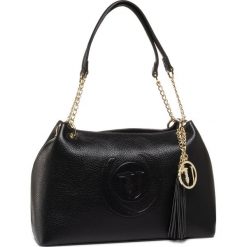 Torebka TRUSSARDI JEANS - Faith Hobo Md 75B00845 K299. Czarne torebki klasyczne damskie Trussardi Jeans, bez wzorów, z jeansu, klasyczne, bez dodatków. W wyprzedaży za 449,00 zł.