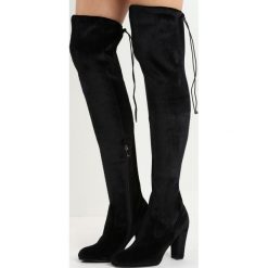 Buty zimowe damskie: Czarne Kozaki Sincere