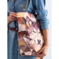 Torebka damska shopper bag Lorenti Sunny Wolf 030 - Szary. Szare torby damskie na zakupy LORENTI, biznesowe. Za 74,99 zł.