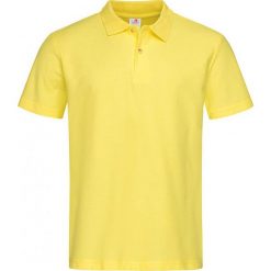 Żółta Bawełniana Koszulka POLO -STEDMAN- Męska, Krótki Rękaw, z Kołnierzykiem, Kanarkowa TSJNPLPOLOST3000yellow. Żółte koszulki męskie Stedman, m, bez wzorów, z bawełny, polo, z krótkim rękawem, krótkie. Za 54,00 zł.