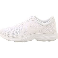 Nike Performance REVOLUTION 4 EU Obuwie do biegania treningowe white/pure platinum. Białe buty sportowe damskie Nike Performance, z tworzywa sztucznego, do biegania. Za 209,00 zł.