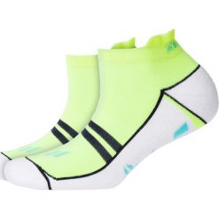 Skarpety BURLINGTON TRAINING GIRL. Zielone skarpetki damskie Burlington, z nadrukiem, z tkaniny. Za 70,00 zł.