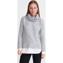 Sweter z golfem - Jasny szary. Szare swetry damskie Reserved, s, bez wzorów, bez rękawów. W wyprzedaży za 79,99 zł.