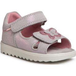 Sandały SUPERFIT - 6-00015-25 Hellgrau/Rosa. Różowe sandały dziewczęce Superfit, ze skóry, bez zapięcia. W wyprzedaży za 179,00 zł.