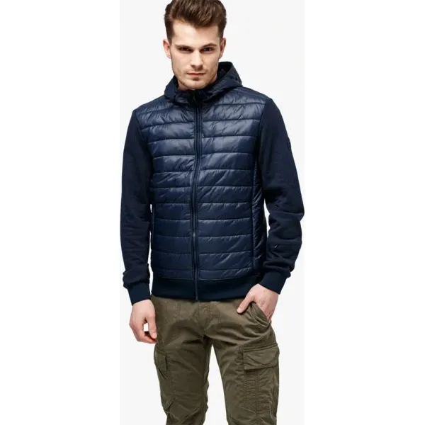 Timberland Kurtka Mount Cabot Hybrid , granatowy, rozmiar M. Niebieskie kurtki męskie Timberland, m, bez wzorów, z bawełny, z kapturem. W wyprzedaży za 350,99 zł.