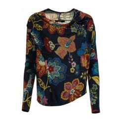 Desigual Sweter Damski Celia M Ciemnoniebieski. Czarne swetry damskie marki Desigual, m, bez wzorów, bez rękawów, bez kaptura. W wyprzedaży za 179,00 zł.