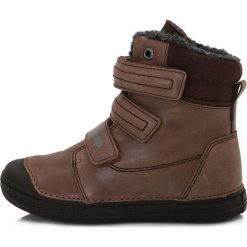 D-D-step zimowe buty chłopięce 29 czekoladowe. Brązowe buty chłopięce sportowe D-D-Step, bez zapięcia. Za 219,00 zł.