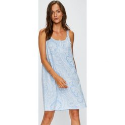 Lauren Ralph Lauren - Koszula nocna. Niebieskie koszule damskie marki Lauren Ralph Lauren, s, z bawełny, z okrągłym kołnierzem. W wyprzedaży za 249,90 zł.