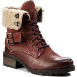 Botki LASOCKI - WI20-SURI2-01 Czerwony Ciemny. Czerwone buty zimowe damskie marki Lasocki, z nubiku, na obcasie. Za 199,99 zł.