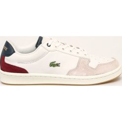 Lacoste - Buty Masters Cup. Białe sneakersy męskie Lacoste, ze skóry, na sznurówki. W wyprzedaży za 359,90 zł.