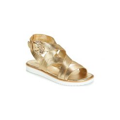Sandały MICHAEL Michael Kors FRIEDA FLAT. Żółte sandały damskie MICHAEL Michael Kors, bez wzorów, bez obcasa, bez zapięcia. W wyprzedaży za 461,30 zł.