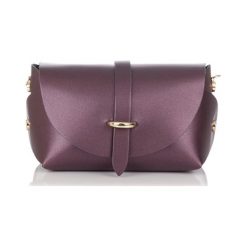 Kopertówki damskie: Skórzana kopertówka w kolorze bordowym – (S)22 x (W)13 x (G)9 cm