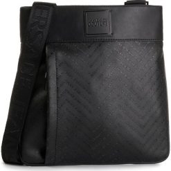 Saszetka VERSACE JEANS COUTURE - E1YUBB06 40331 M57. Czarne torby męskie skórzane Versace Jeans Couture, bez wzorów, z jeansu, młodzieżowe. Za 489,00 zł.