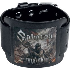 Bransoletki męskie: Sabaton The Last Stand Bransoletka skórzana czarny
