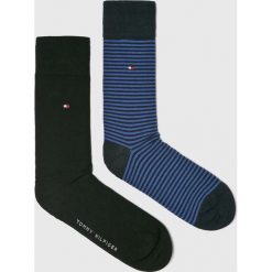 Tommy Hilfiger - Skarpety (2-pack). Czarne skarpetki męskie TOMMY HILFIGER, bez wzorów, z elastanu. W wyprzedaży za 39,90 zł.