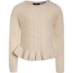 Polo Ralph Lauren FASHION Sweter cream. Białe swetry chłopięce marki Polo Ralph Lauren, z bawełny, polo. Za 439,00 zł.