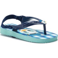 Sandały HAVAIANAS - H.N.B.D. Classics 41370071991 Ice/Mar. Niebieskie sandały chłopięce Havaianas, z tworzywa sztucznego, bez zapięcia. W wyprzedaży za 69,00 zł.