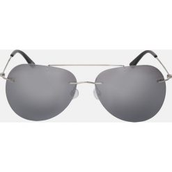 Srebrne okulary przeciwsłoneczne. Szare okulary przeciwsłoneczne męskie marki Kazar, z tworzywa sztucznego. Za 329,00 zł.